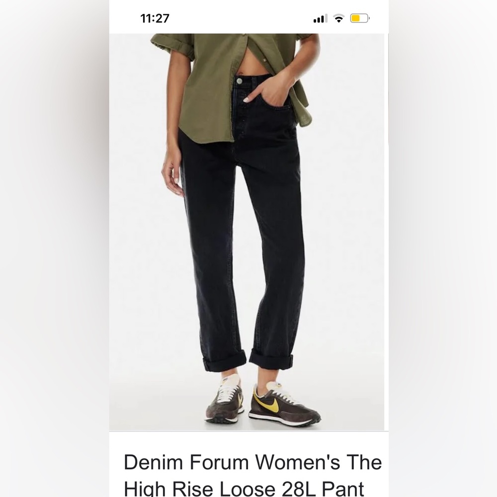 Denim forum boyfriends jeans 28 L size 25 new with tags in original Aritzia box